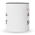 Bedruckte Tasse mit Spruch Ich liebe meine Schwester obwohl sie furzt