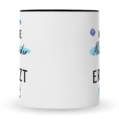 Bedruckte Tasse mit Spruch Ich liebe meinen Bruder obwohl er furzt