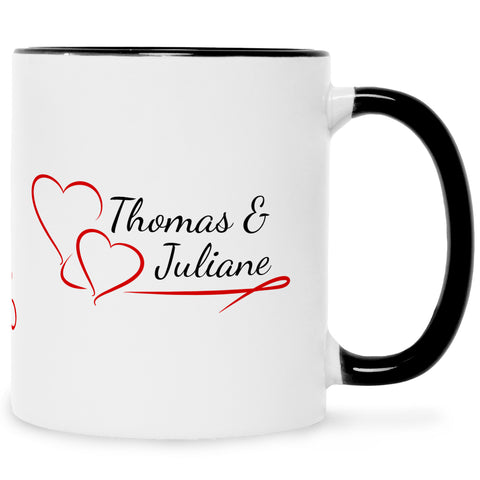 Bedruckte Tasse im Pärchen Design