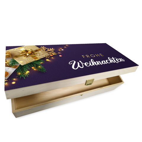 Leonardo Weingläser mit Gravur im "Geschenke" Design inkl. Holzkiste