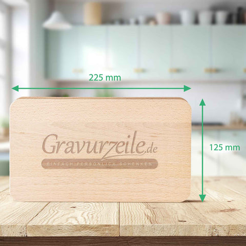 Frühstücksbrettchen aus Holz mit Gravur - Have yourself a merry little Christmas - Weihnachtsdeko