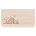 Frühstücksbrettchen aus Holz mit Gravur - Hello Winter - Personalisiert mit Name - Weihnachtsdeko