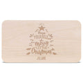Frühstücksbrettchen aus Holz mit Gravur - Have yourself a merry little Christmas - Weihnachtsdeko