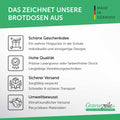Brotdose mit Deckel für Kinder mit UV-Druck im "Einhorn" Design