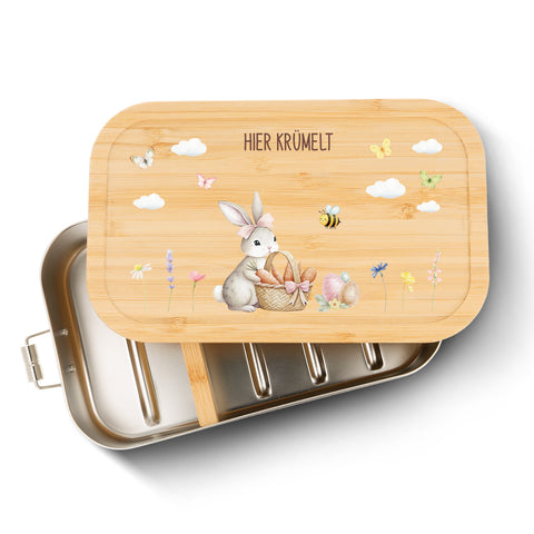 Brotdose mit Deckel für Kinder mit UV-Druck - Frohe Ostern - Versch. Motive