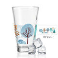 Leonardo Wasserglas mit UV-Druck - Winterbäume Motiv - zu Weihnachten