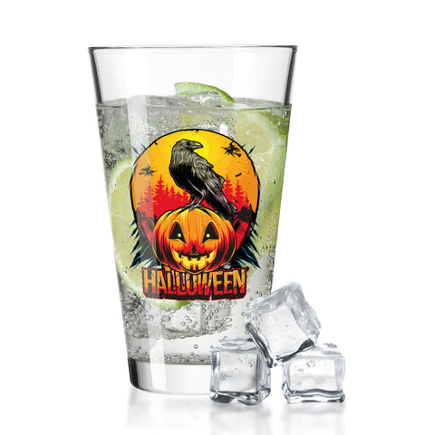 Leonardo Wasserglas mit UV-Druck "Rabe" für Halloween