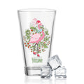 Leonardo Wasserglas mit UV-Druck - Winterflamingo Motiv - zu Weihnachten - Personalisiert mit Name