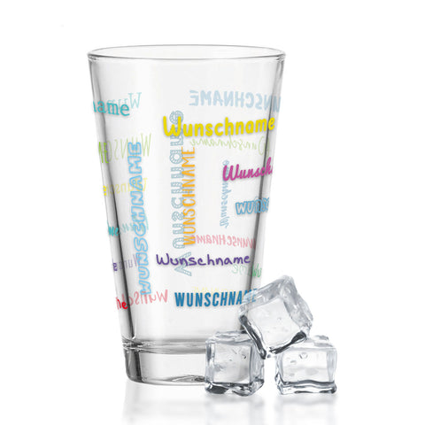 Leonardo Wasserglas mit UV-Druck "Namensglas" mit Wunschnamen