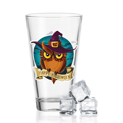 Leonardo Wasserglas mit UV-Druck "Happy Halloween Eule" für Halloween
