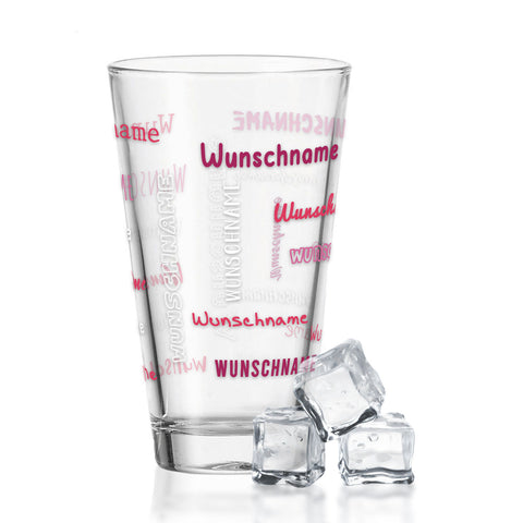 Leonardo Wasserglas mit UV-Druck "Namensglas" mit Wunschnamen