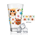 Leonardo Wasserglas mit UV-Druck "Eulen" - Für Kinder im 360° Design