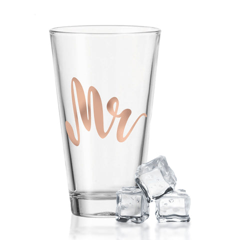 Leonardo Wassergläser im Set mit UV-Druck "Mr. & Mrs."