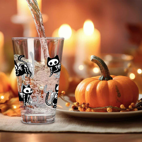 Leonardo Wasserglas mit UV-Druck "Gruselkatze" für Halloween