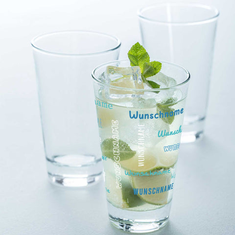 Leonardo Wasserglas mit UV-Druck "Namensglas" mit Wunschnamen