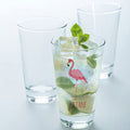 Leonardo Wasserglas mit UV-Druck "Flamingo" mit Namen