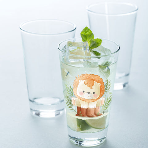 Leonardo Wasserglas mit UV-Druck "Löwe" - Für Kinder
