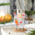 Leonardo Wasserglas mit UV-Druck - Wintereulen Motiv - zu Weihnachten