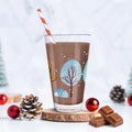 Leonardo Wasserglas mit UV-Druck - Winterbäume Motiv - zu Weihnachten