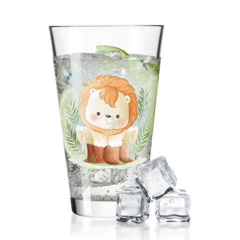Leonardo Wasserglas mit UV-Druck "Löwe" - Für Kinder