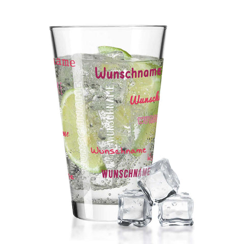 Leonardo Wasserglas mit UV-Druck "Namensglas" mit Wunschnamen