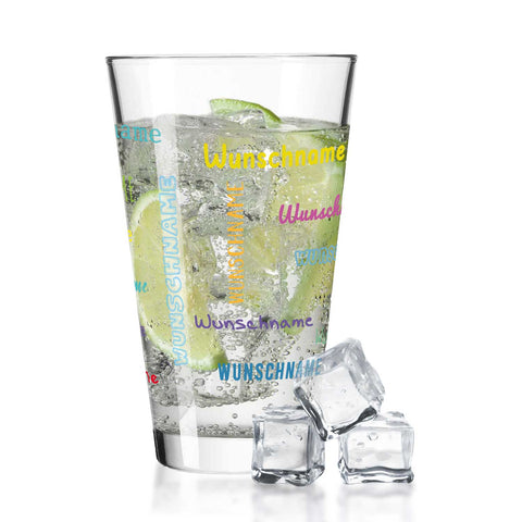 Leonardo Wasserglas mit UV-Druck "Namensglas" mit Wunschnamen