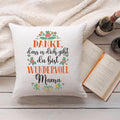 Bedrucktes Kissen mit Spruch Danke, dass es dich gibt du bist wundervoll