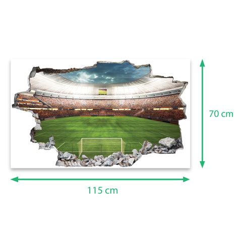 Wandtattoo Kinderzimmer Fußball Stadion Design