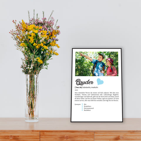 Holzschild Kunstdruck Personalisiert mit Namen & Bild