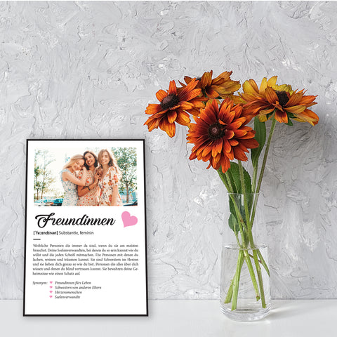 Holzschild Kunstdruck Personalisiert mit Namen & Bild
