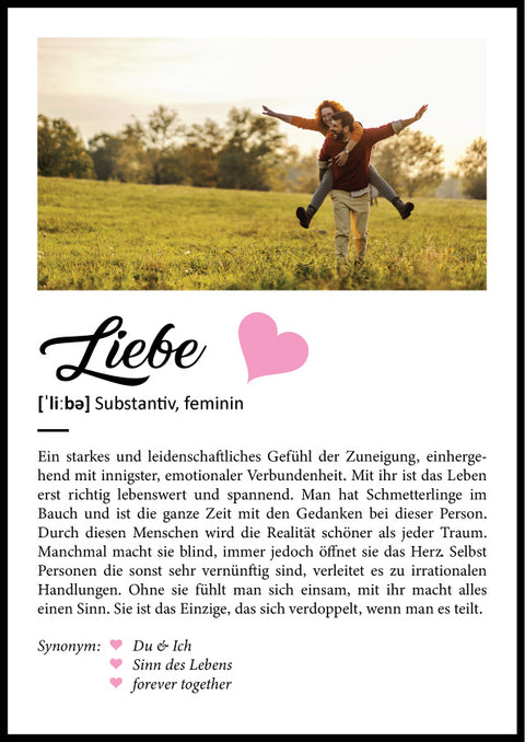 Holzschild Kunstdruck Personalisiert mit Namen & Bild
