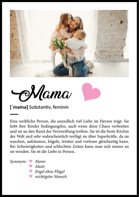 Holzschild Kunstdruck Personalisiert mit Namen & Bild