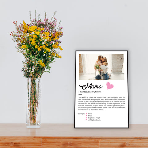 Holzschild Kunstdruck Personalisiert mit Namen & Bild