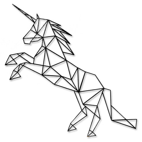 Origami Einhorn V2 aus Holz -