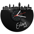 Schallplattenuhr Skyline Erding