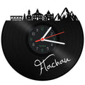 Schallplattenuhr Skyline Flachau