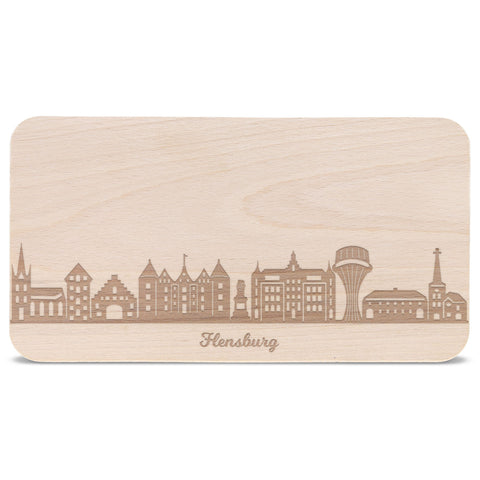 Frühstücksbrettchen Skyline Flensburg