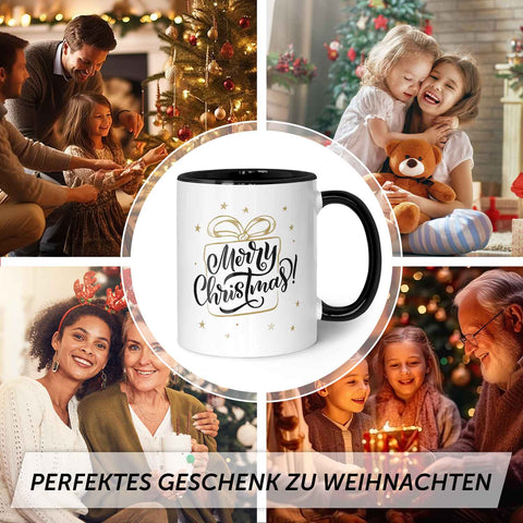 Bedruckte Tasse mit Weihnachtsmotiv im Weihnachtsgeschenk Design