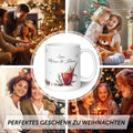 Bedruckte Tasse mit Weihnachtsmotiv - Mädels Glühwein mit Namen