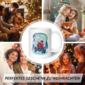 Bedruckte Tasse mit Weihnachtsmotiv im Cool Santa Design