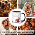 Bedruckte Tasse mit Weihnachtsmotiv - Mädels Glühwein mit Namen
