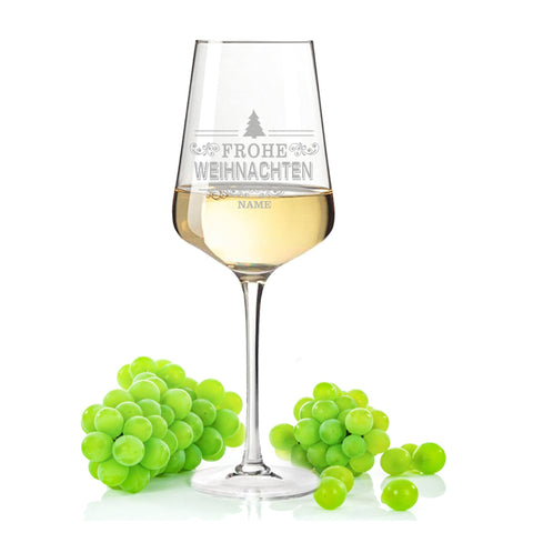 Leonardo Puccini Weinglas mit Gravur "Vintage Design" zu Weihnachten
