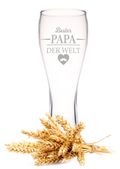 Leonardo Weizenglas mit Gravur "Bester Papa der Welt"