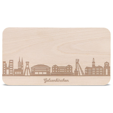 Frühstücksbrettchen Skyline Gelsenkirchen