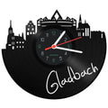 Schallplattenuhr Skyline Gladbach