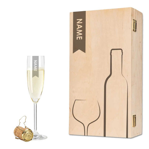 Leonardo Glas mit Gravur - "Elegant"