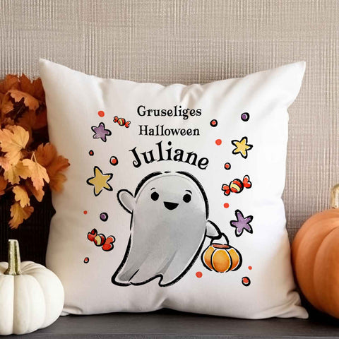 Bedrucktes Kissen "Happy Halloween" in versch. Designs