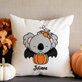 Bedrucktes Kissen mit Motiv Halloween Tiere