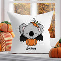 Bedrucktes Kissen mit Motiv Halloween Tiere