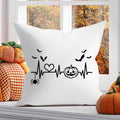 Bedrucktes Kissen mit Motiv Pumpkin Heartbeat